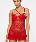 Red Lace Lingerie Set – Soft Floral Lace Bra & Panty, Adjustable Straps, Comfortable Fit | Posheeda
