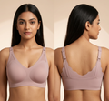 ComfortFlex Seamless Bra – Soft Padded, Wire-Free, Adjustable Straps (All-Day Comfort)