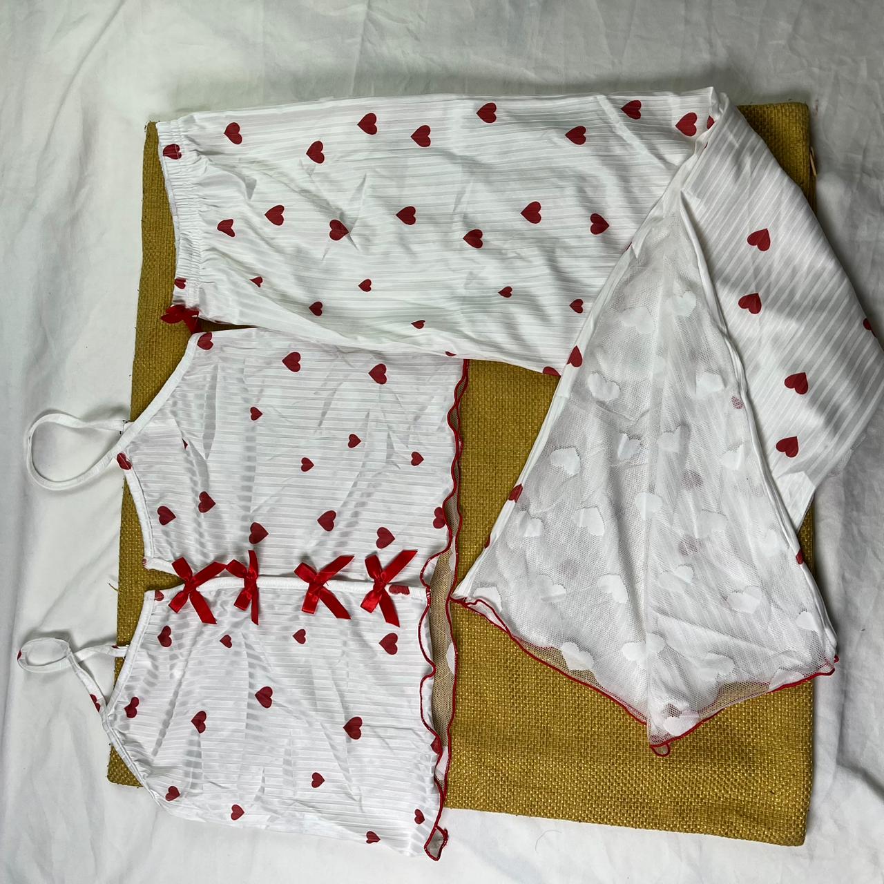 Posheeda Libaas Cupid Hearts Romantic Night Suit – Soft Stretchable Women's Sleepwear Set
