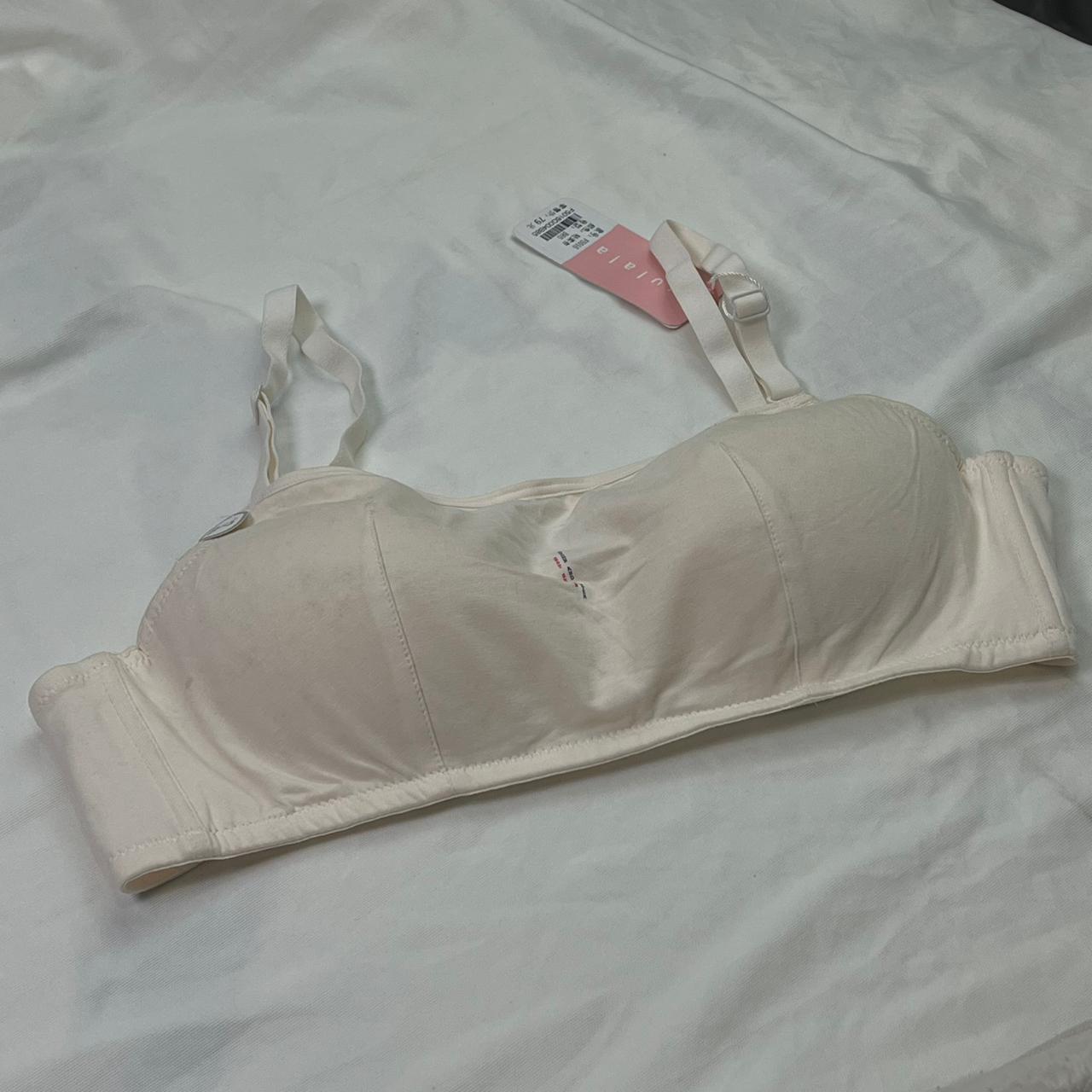 Nude Comfort Bra – Soft Fixed Padding, Wire-Free, Hook Closure, Adjustable Straps