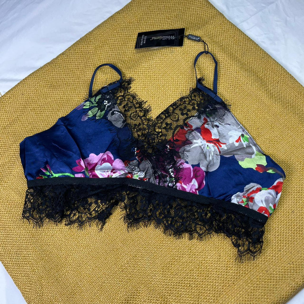 Floral Silky Flexible Bra Set – Soft Padded, Adjustable Straps, Breathable Comfort | Posheeda Libaas