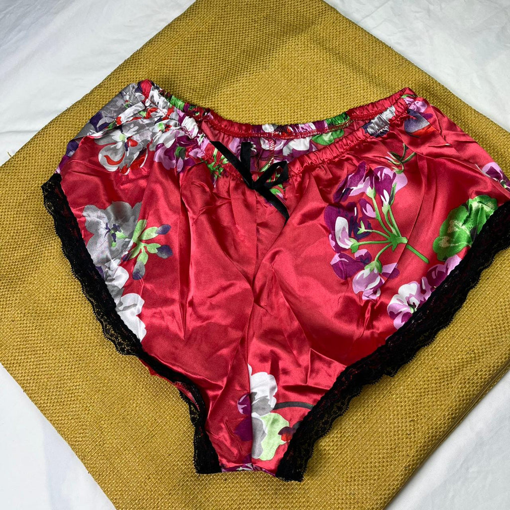 Floral Silky Flexible Bra Set – Soft Padded, Adjustable Straps, Breathable Comfort | Posheeda Libaas