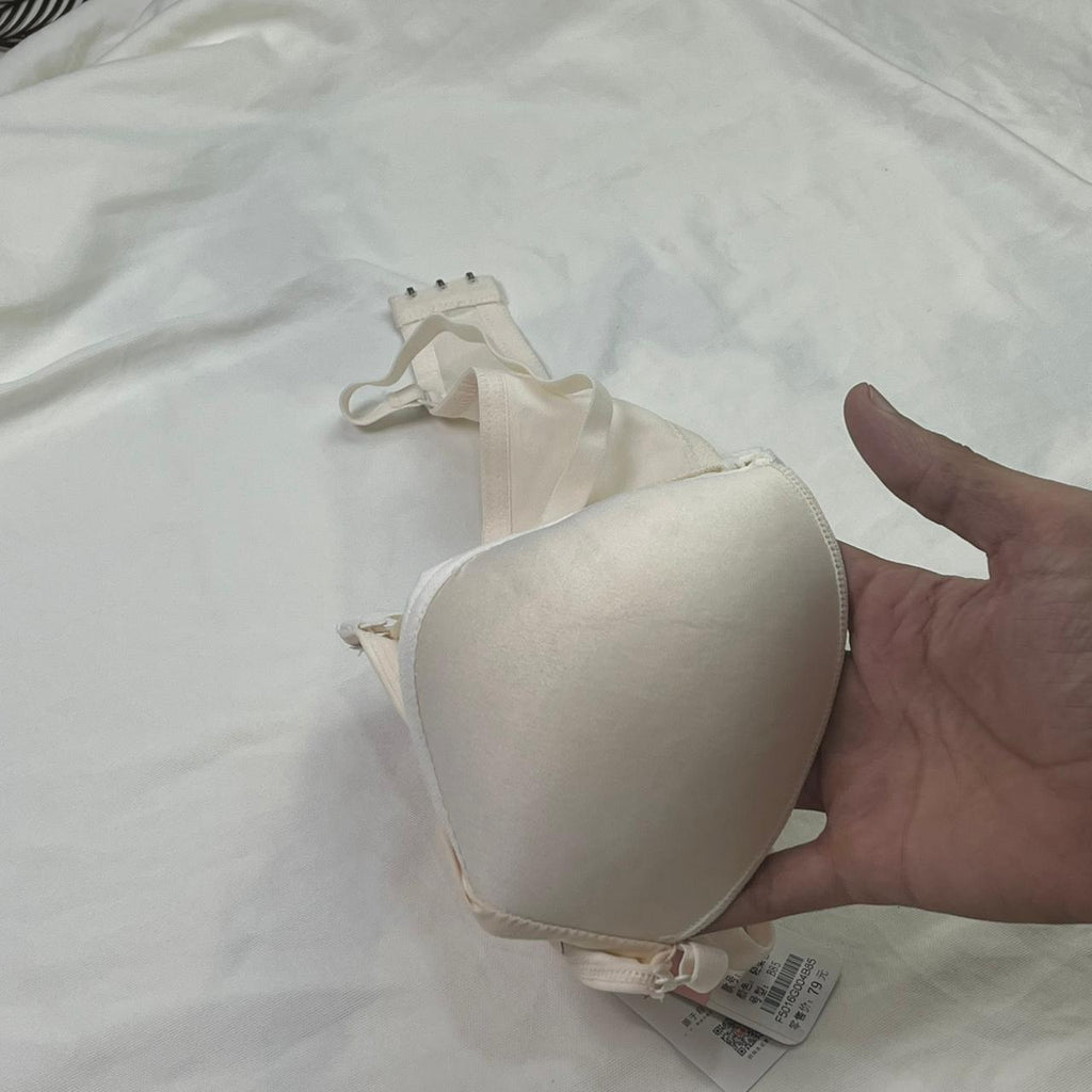 Nude Comfort Bra – Soft Fixed Padding, Wire-Free, Hook Closure, Adjustable Straps
