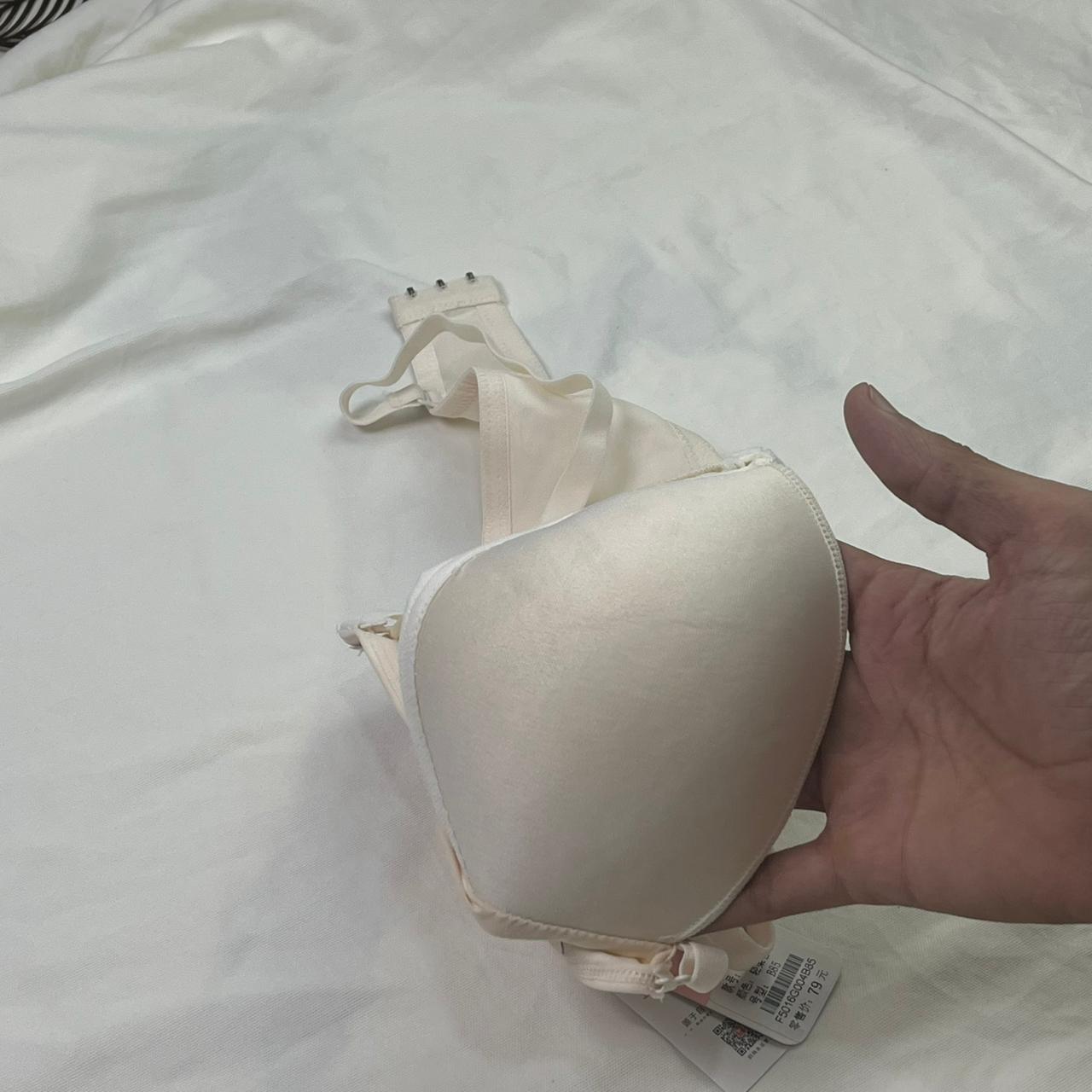 Nude Comfort Bra – Soft Fixed Padding, Wire-Free, Hook Closure, Adjustable Straps